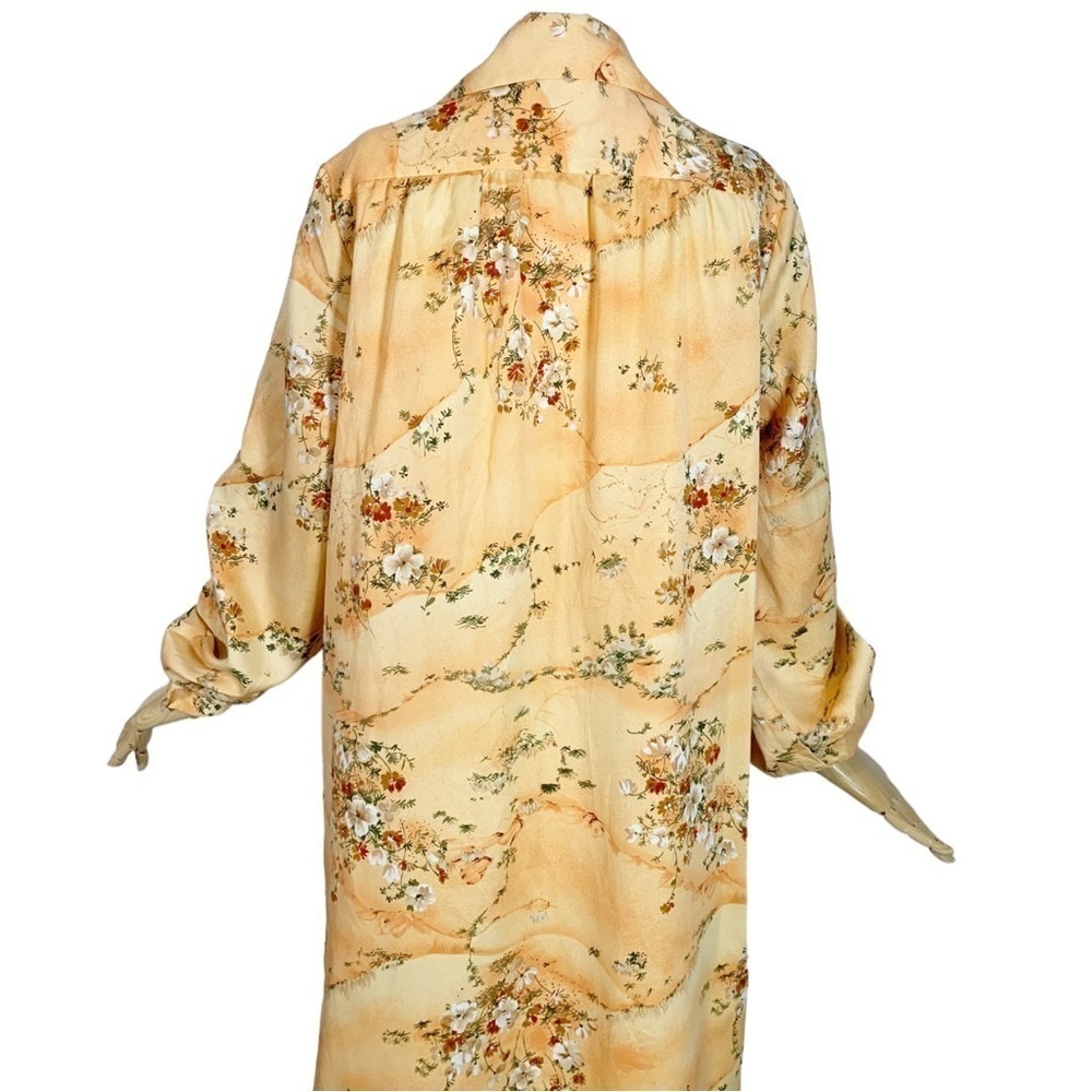 Vintage Kimo's Polynesian Shop Floral Hawaiian Maxi Dress Size 12 - Picture 6 of 11